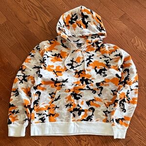Kylie Jenner Orange Camo Hoodie Sweatshirt